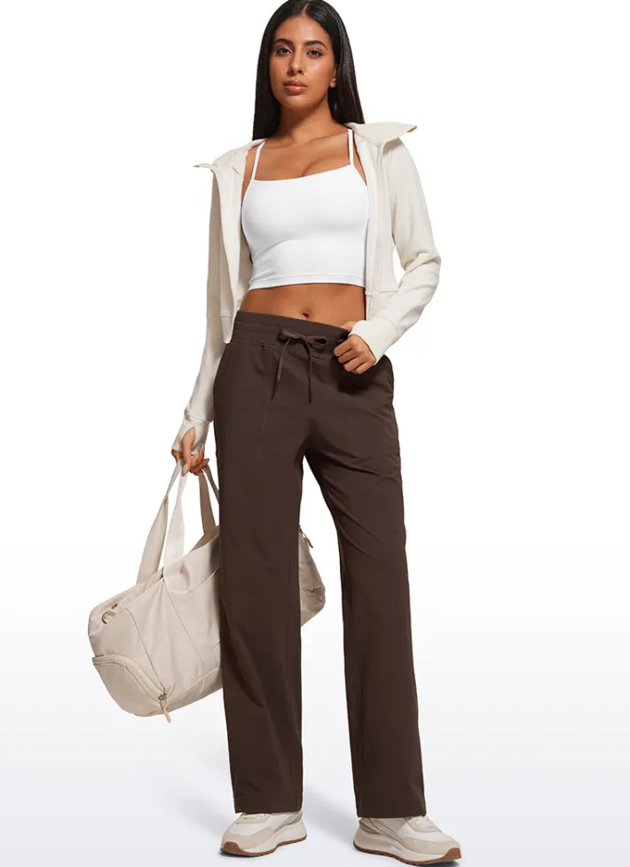 Store CRZ YOGA Strech Straight Leg Casual Pants 30'' - High Rise