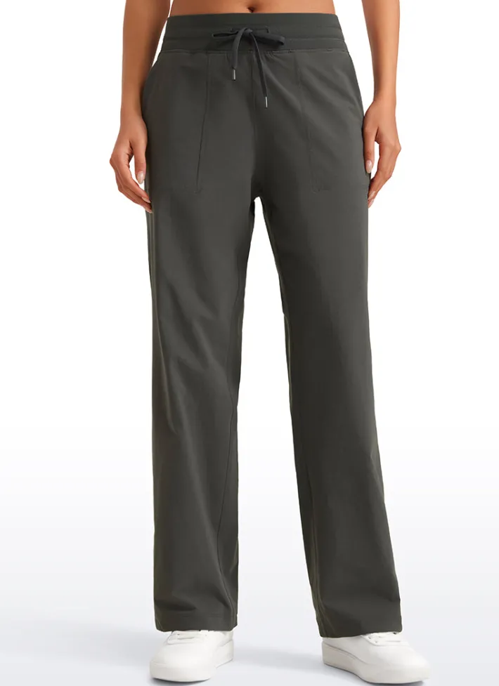 Store CRZ YOGA Strech Straight Leg Casual Pants 30'' - High Rise