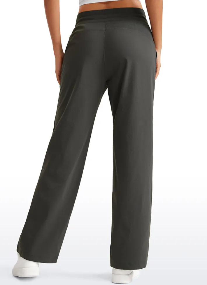Store CRZ YOGA Strech Straight Leg Casual Pants 30'' - High Rise