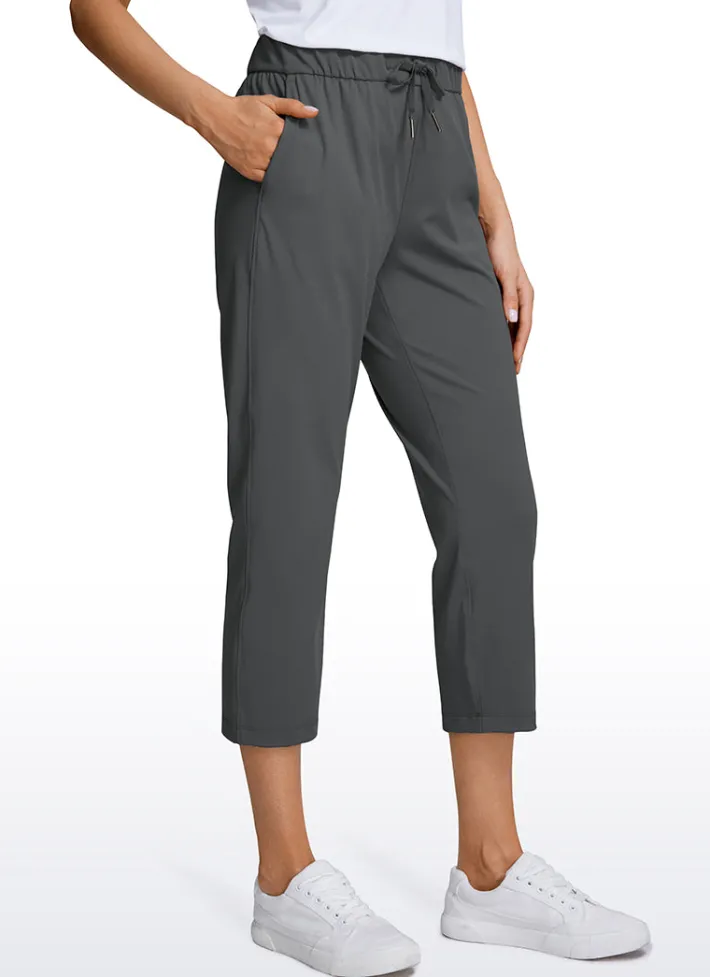 Cheap CRZ YOGA Stretch Cropped Pants with Pockets 23''