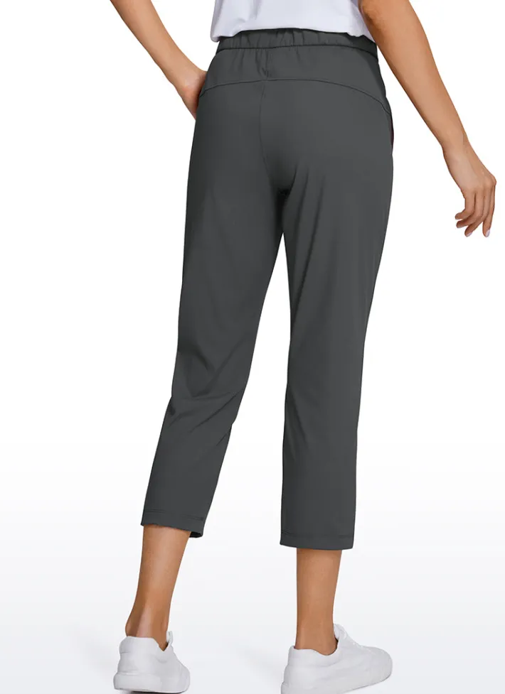 Cheap CRZ YOGA Stretch Cropped Pants with Pockets 23''