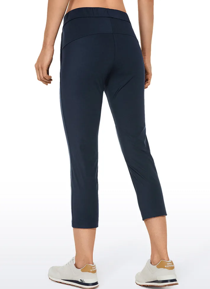 Fashion CRZ YOGA Stretch Cropped Pants with Pockets 23''