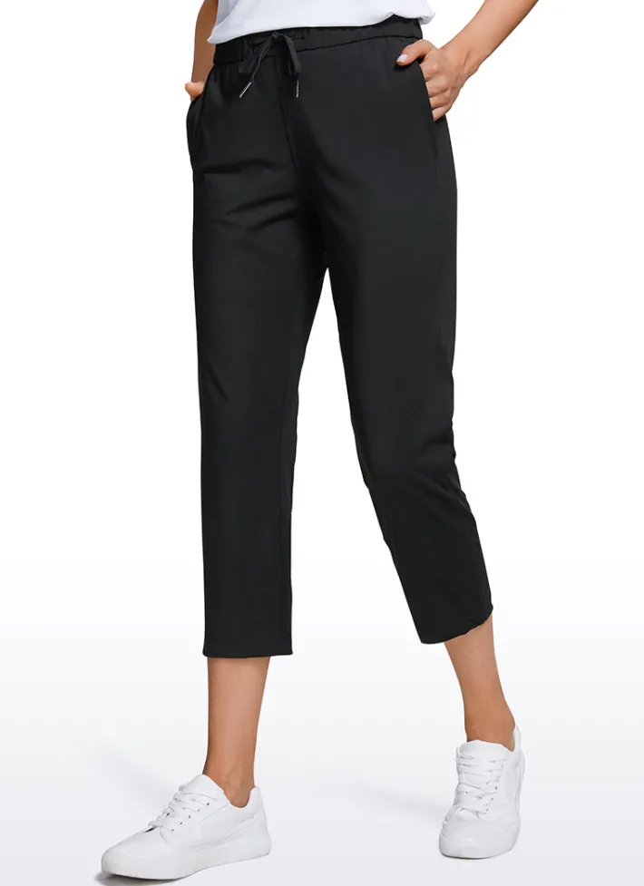 Cheap CRZ YOGA Stretch Cropped Pants with Pockets 23''