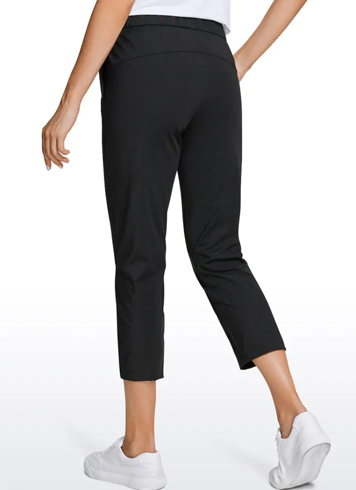 Cheap CRZ YOGA Stretch Cropped Pants with Pockets 23''