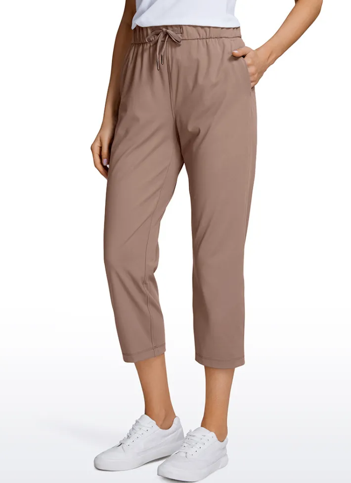 Fashion CRZ YOGA Stretch Cropped Pants with Pockets 23''