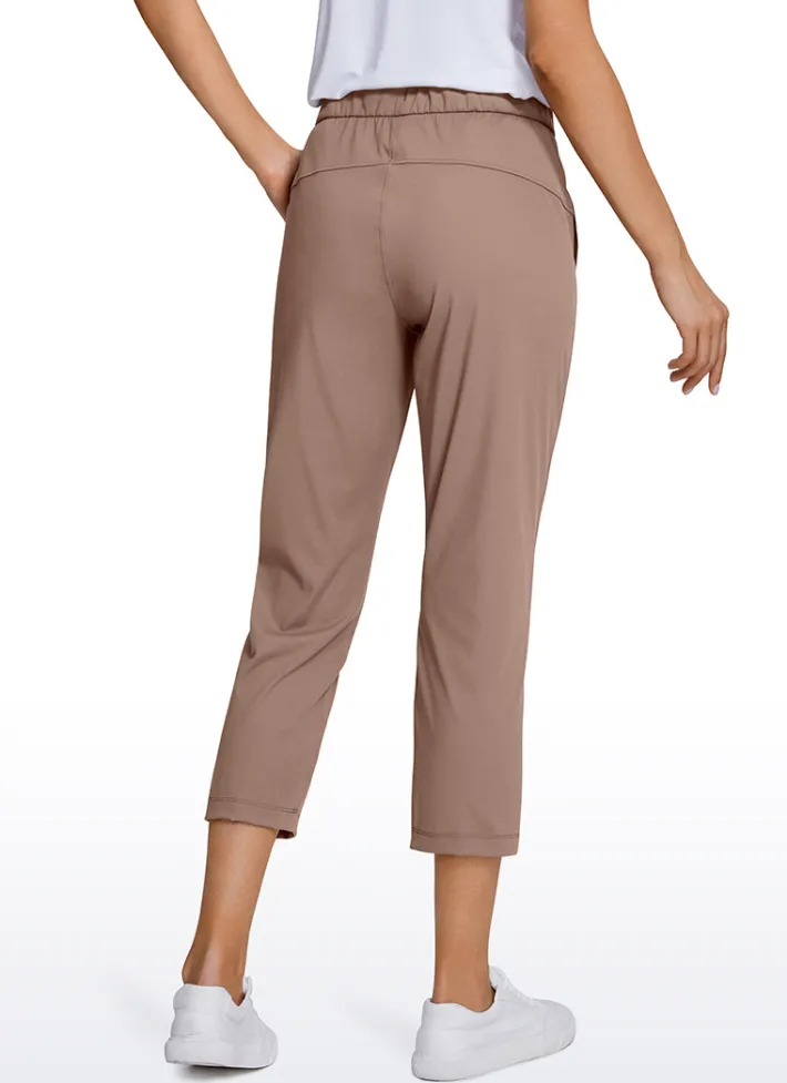 Fashion CRZ YOGA Stretch Cropped Pants with Pockets 23''