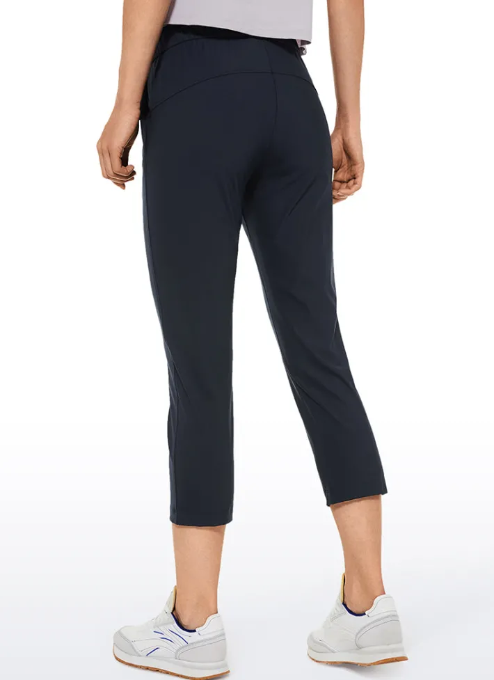 Cheap CRZ YOGA Stretch Cropped Pants with Pockets 23''