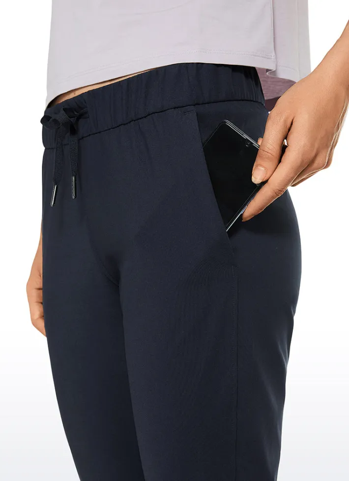 Cheap CRZ YOGA Stretch Cropped Pants with Pockets 23''