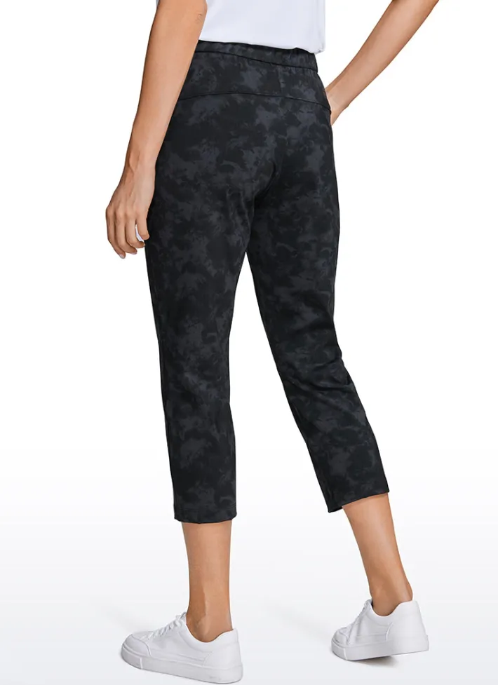 Fashion CRZ YOGA Stretch Cropped Pants with Pockets 23''
