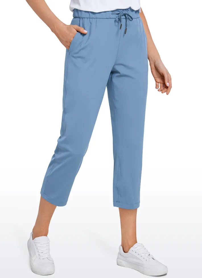 Cheap CRZ YOGA Stretch Cropped Pants with Pockets 23''