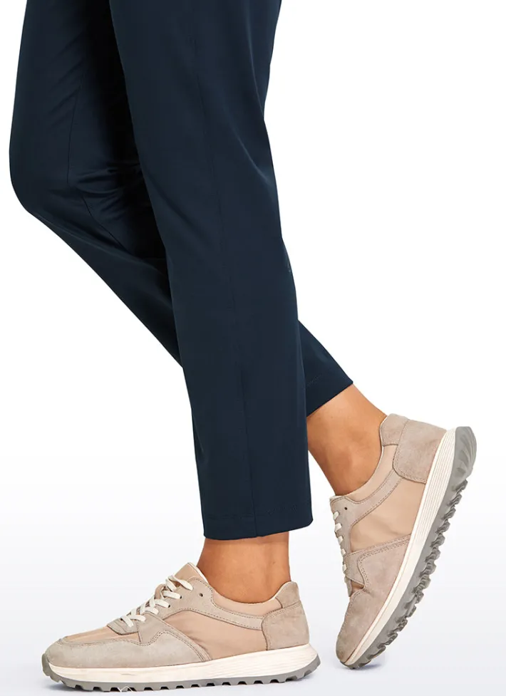 Clearance CRZ YOGA Stretch Drawstring 7/8 Pants with Pockets 27''