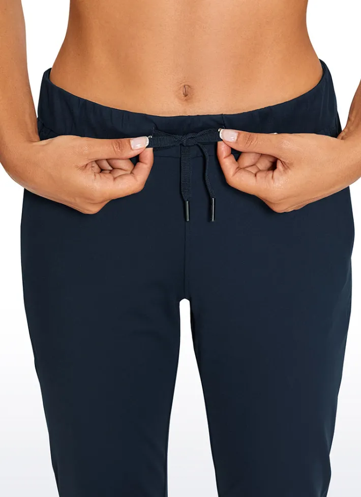 Clearance CRZ YOGA Stretch Drawstring 7/8 Pants with Pockets 27''
