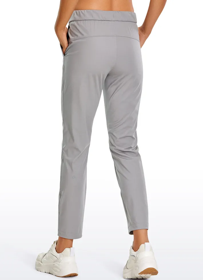 Clearance CRZ YOGA Stretch Drawstring 7/8 Pants with Pockets 27''