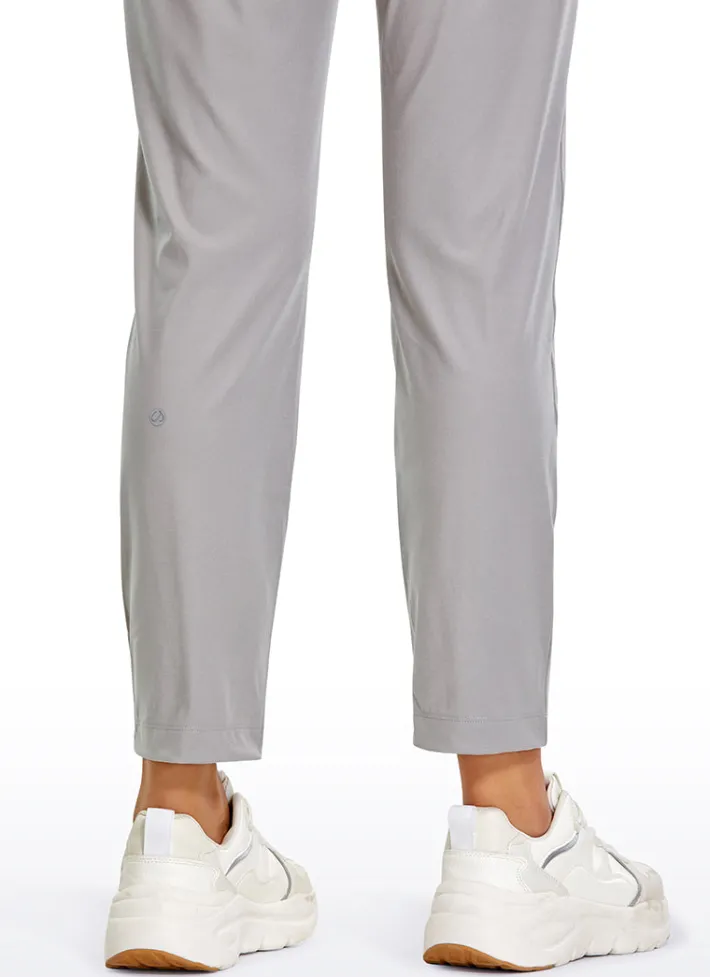 Clearance CRZ YOGA Stretch Drawstring 7/8 Pants with Pockets 27''