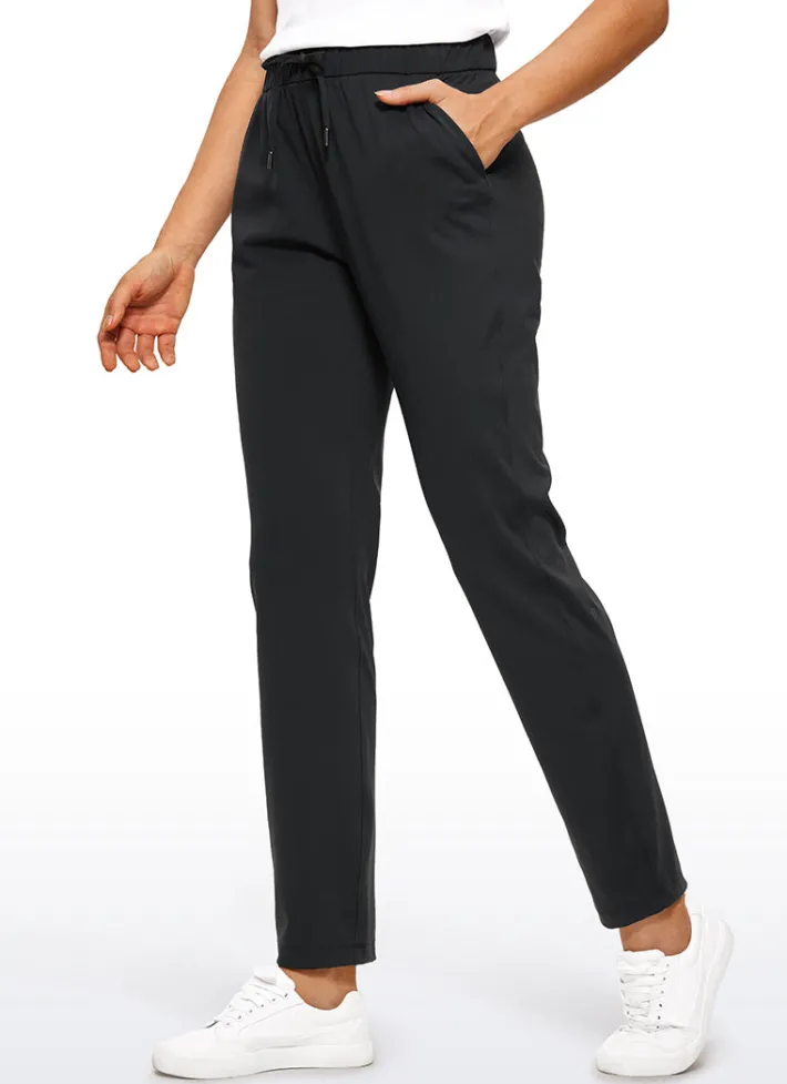 Store CRZ YOGA Stretch Drawstring Long Pants with Pockets 31''