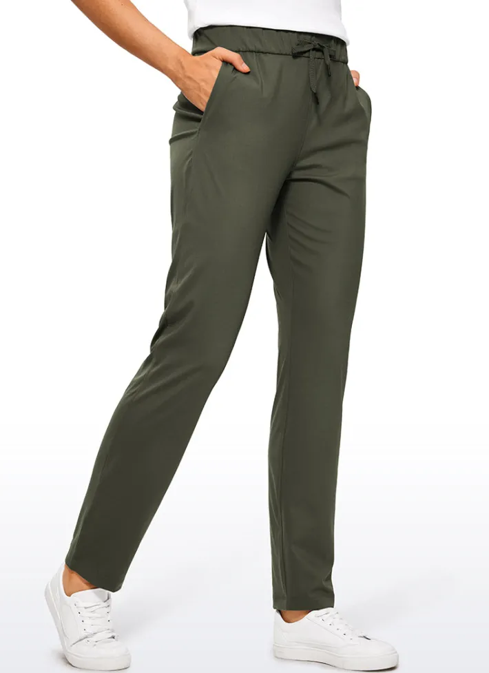 Store CRZ YOGA Stretch Drawstring Long Pants with Pockets 31''