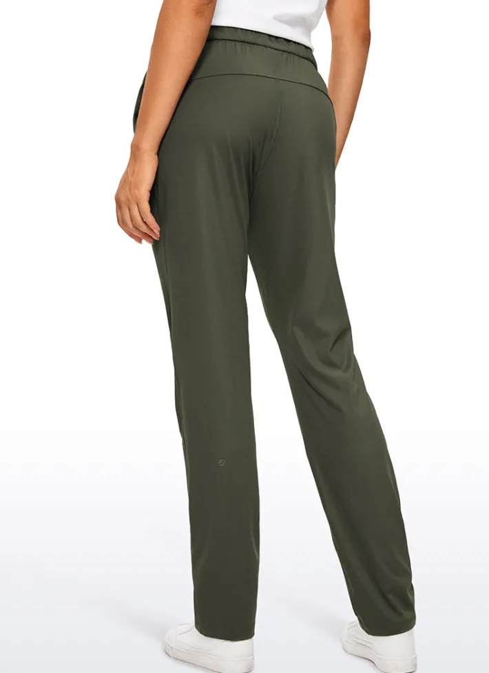 Store CRZ YOGA Stretch Drawstring Long Pants with Pockets 31''