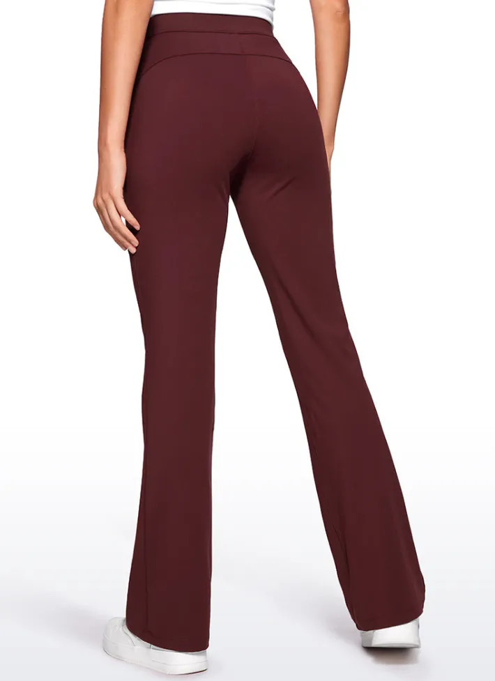 Cheap CRZ YOGA Stretch Flared Pants with Zip Pockets 31"