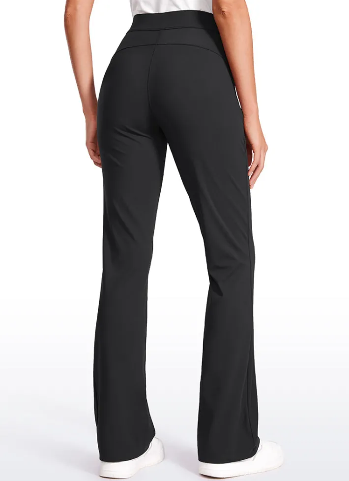 Cheap CRZ YOGA Stretch Flared Pants with Zip Pockets 31"