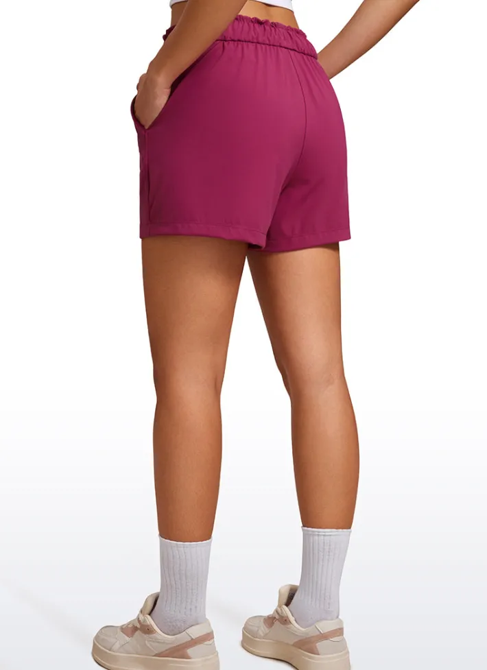 Clearance CRZ YOGA Stretch High-Rise Drawstring Shorts with Pockets 2.5"