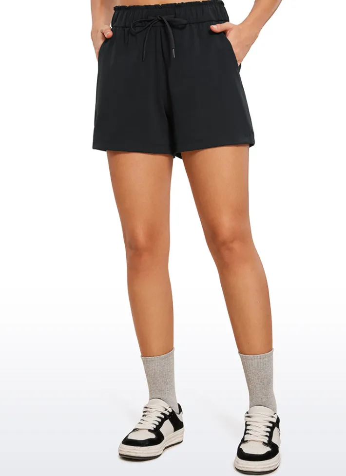 Clearance CRZ YOGA Stretch High-Rise Drawstring Shorts with Pockets 2.5"