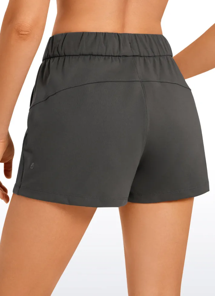 Online CRZ YOGA Stretch Mid-Rise Drawstring Shorts with Pockets 2.5"