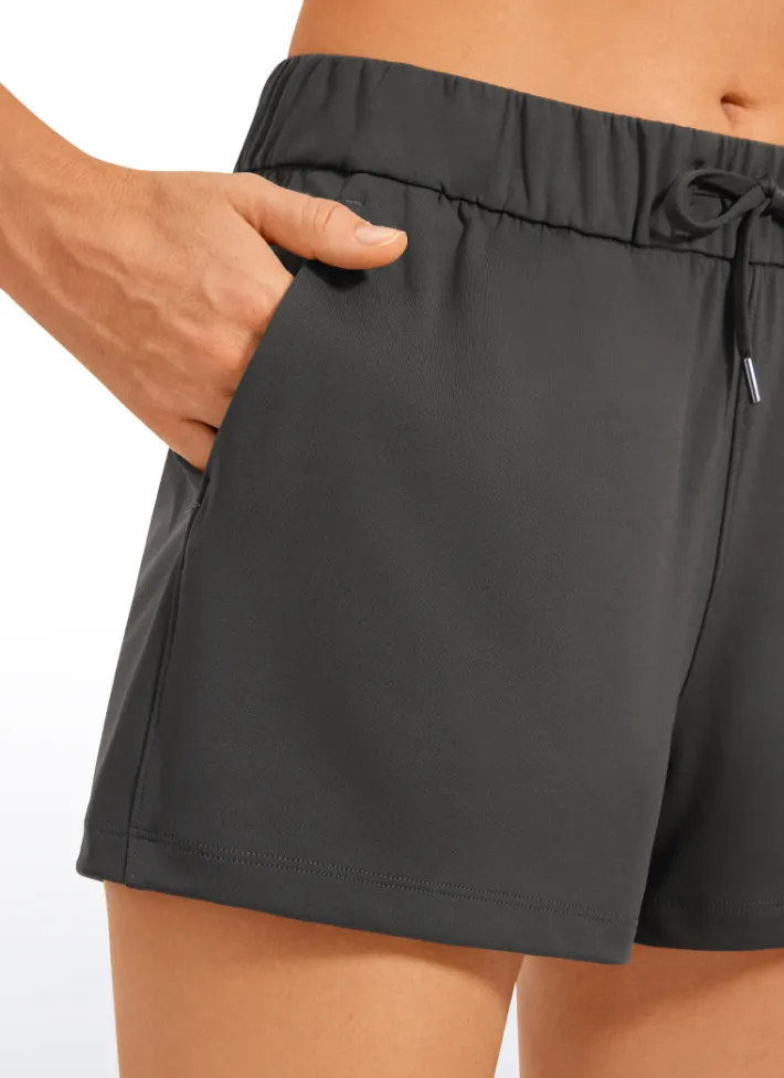 Online CRZ YOGA Stretch Mid-Rise Drawstring Shorts with Pockets 2.5"