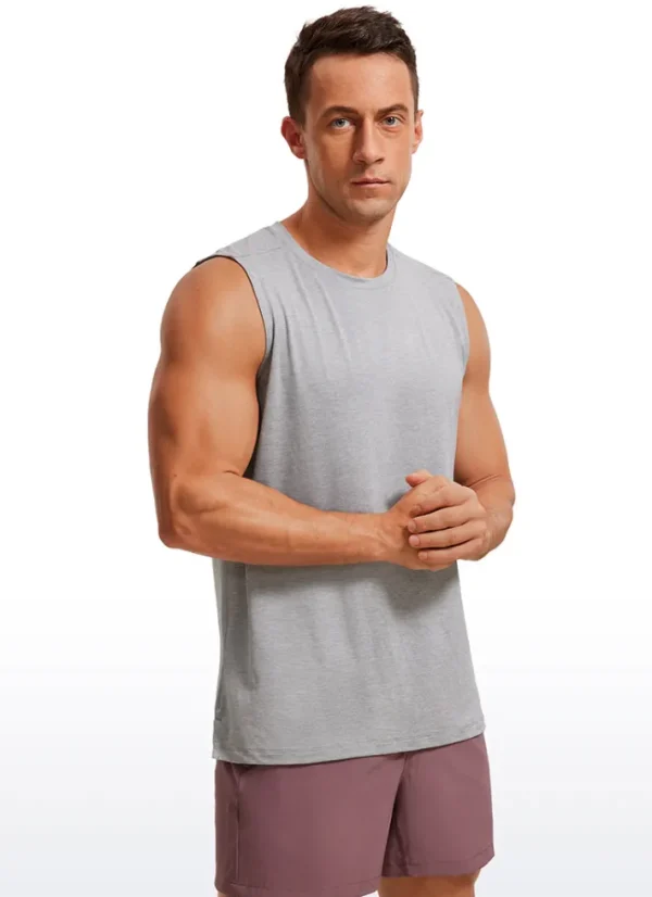 Flash Sale CRZ YOGA Stretch Quick Dry Tank Tops Crewneck