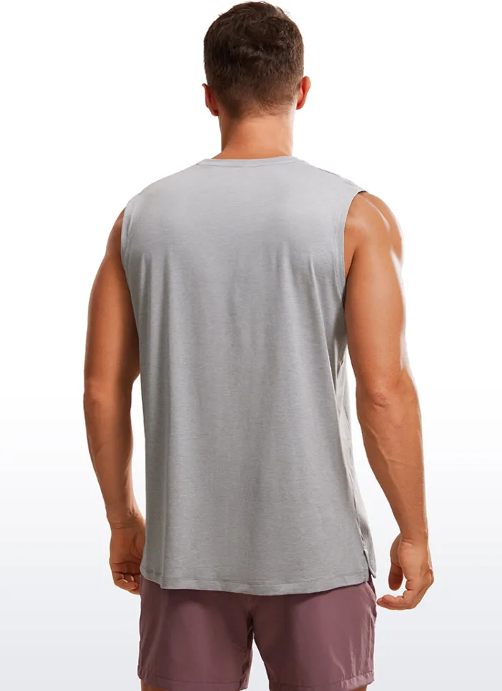 Flash Sale CRZ YOGA Stretch Quick Dry Tank Tops Crewneck