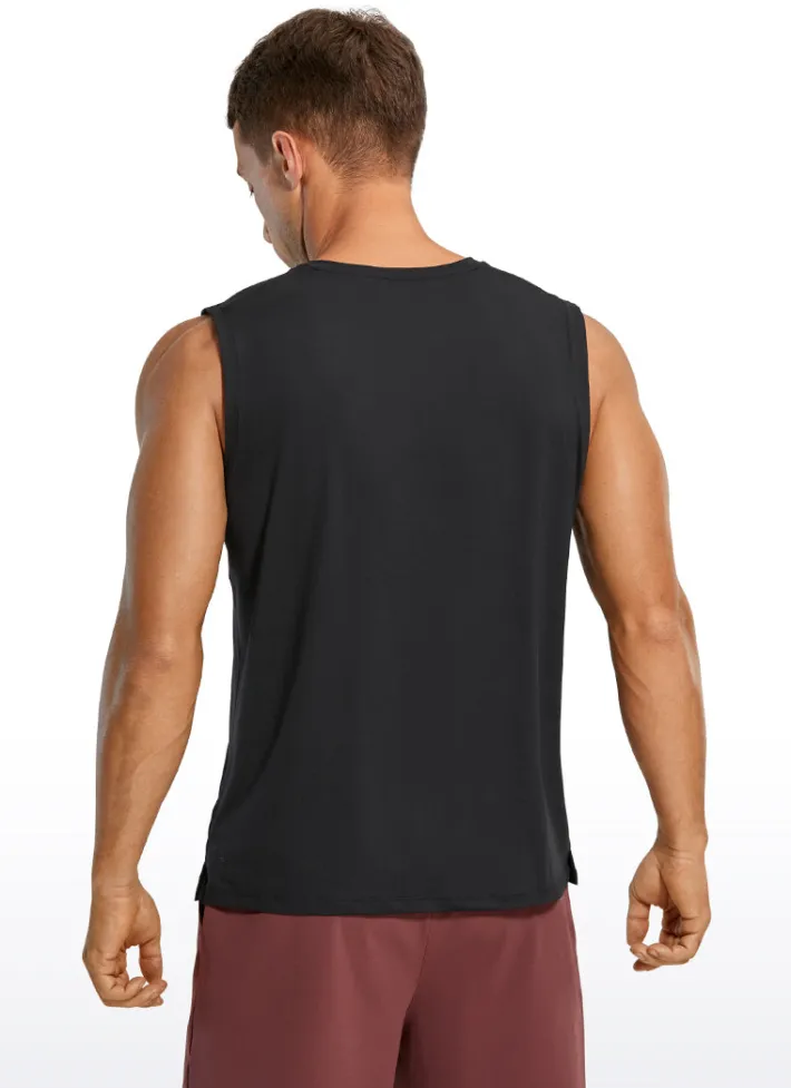 Flash Sale CRZ YOGA Stretch Quick Dry Tank Tops Crewneck