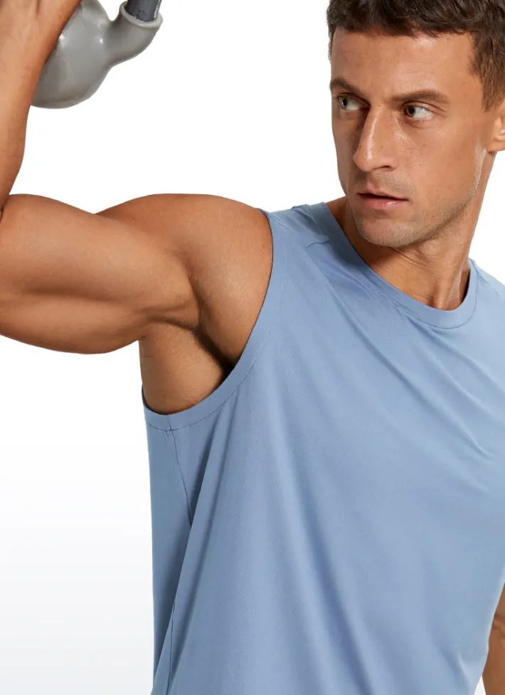 Flash Sale CRZ YOGA Stretch Quick Dry Tank Tops Crewneck