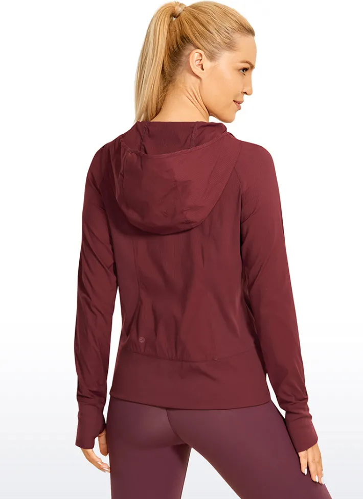 Online CRZ YOGA Striped Full Zip Jackets