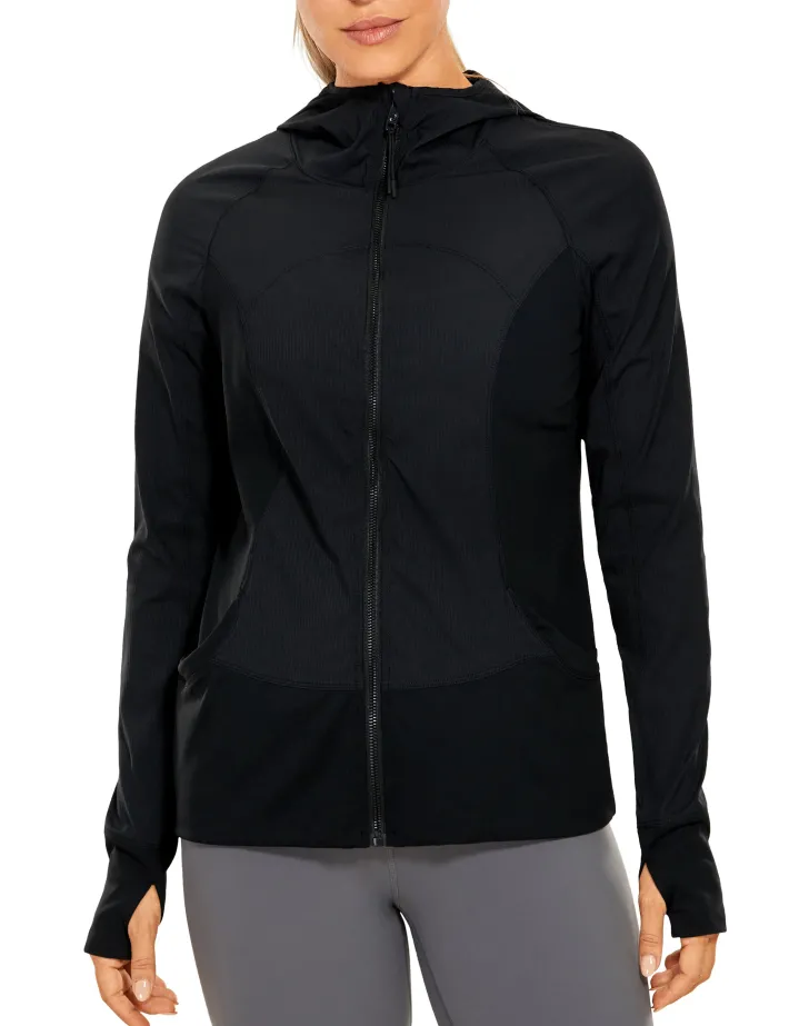 Online CRZ YOGA Striped Full Zip Jackets