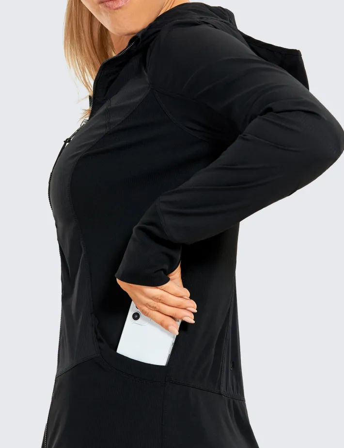 Online CRZ YOGA Striped Full Zip Jackets