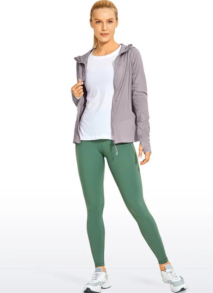 Online CRZ YOGA Striped Full Zip Jackets