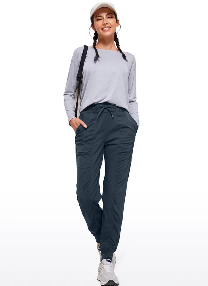 Store CRZ YOGA Striped Joggers with Pockets 28'' - Ruched