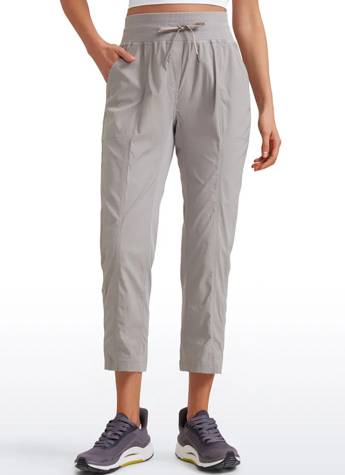 Cheap CRZ YOGA Striped Pants with Pockets 25''- Cinched Leg