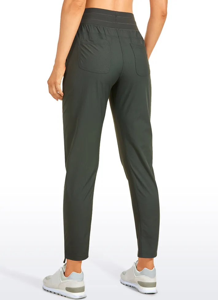 Cheap CRZ YOGA Striped Pants with Pockets 27''- Cinched Leg
