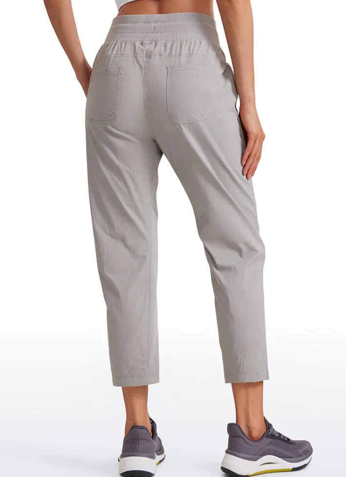 Cheap CRZ YOGA Striped Pants with Pockets 25''- Cinched Leg