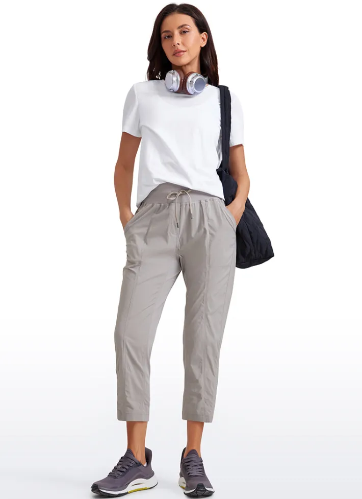 Cheap CRZ YOGA Striped Pants with Pockets 25''- Cinched Leg