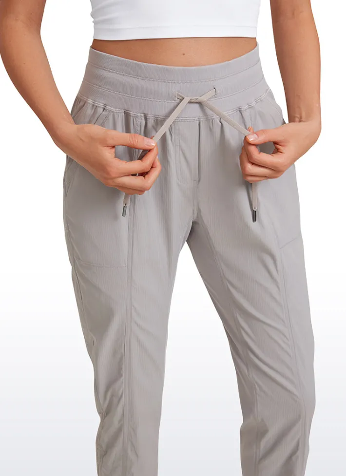 Cheap CRZ YOGA Striped Pants with Pockets 25''- Cinched Leg