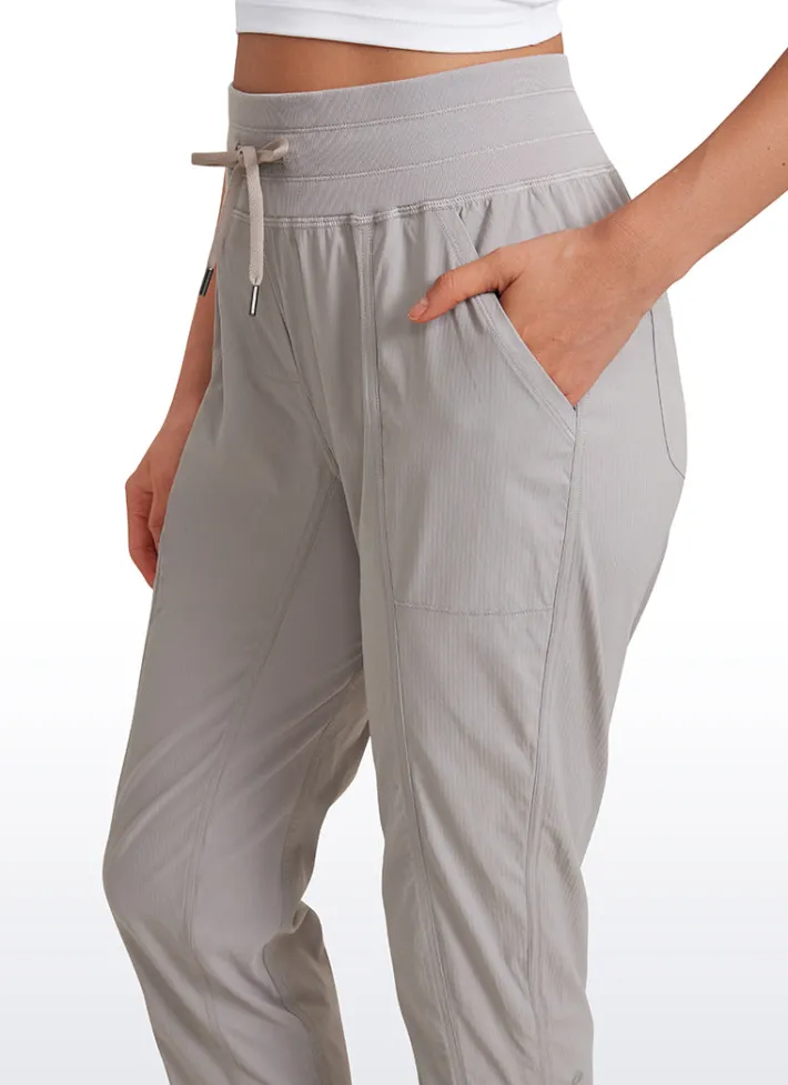 Cheap CRZ YOGA Striped Pants with Pockets 25''- Cinched Leg