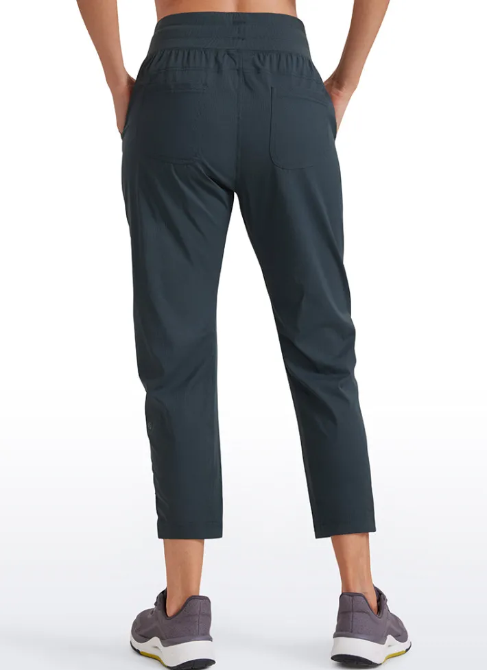 Cheap CRZ YOGA Striped Pants with Pockets 25''- Cinched Leg