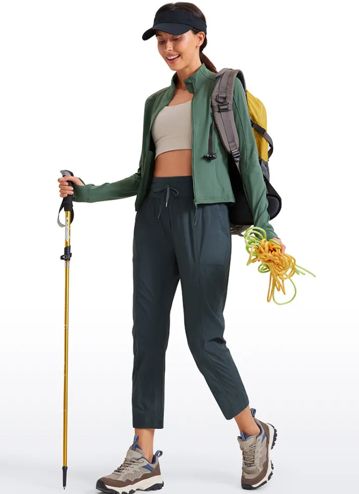 Cheap CRZ YOGA Striped Pants with Pockets 25''- Cinched Leg