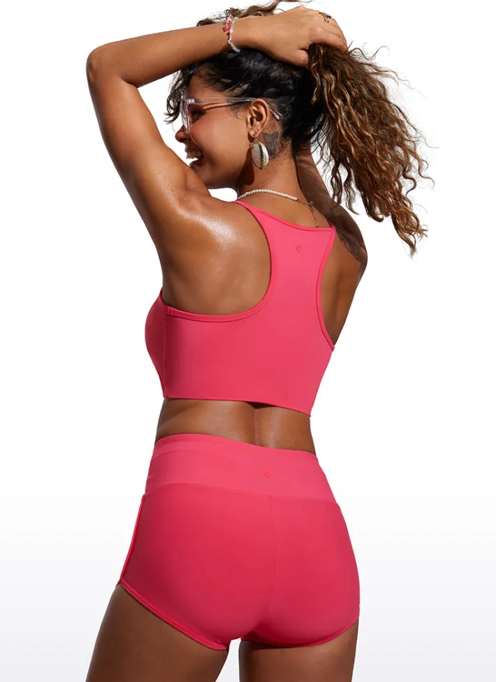 Fashion CRZ YOGA Sunshine Bikini Top High Neck
