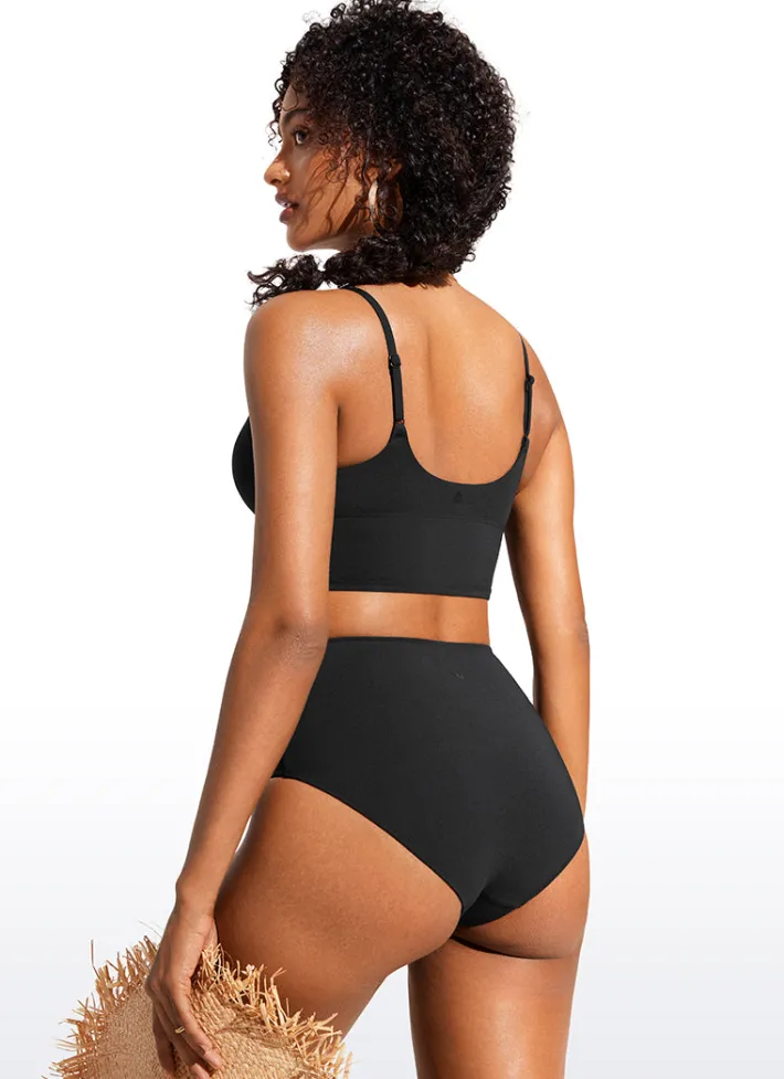 Store CRZ YOGA Sunshine Deep V Strappy Bikini Top