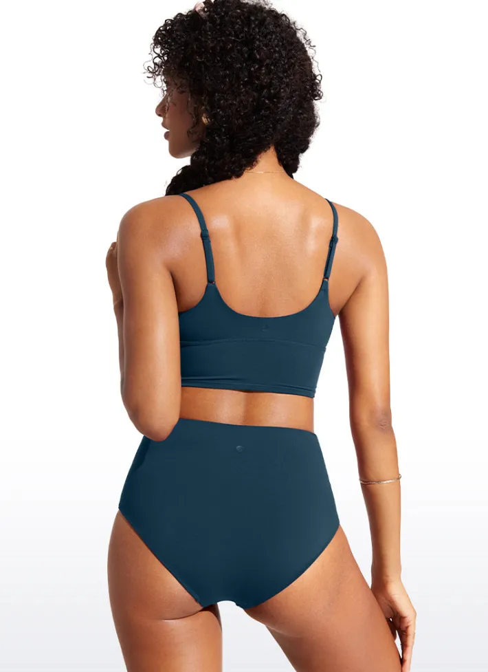 Store CRZ YOGA Sunshine Deep V Strappy Bikini Top
