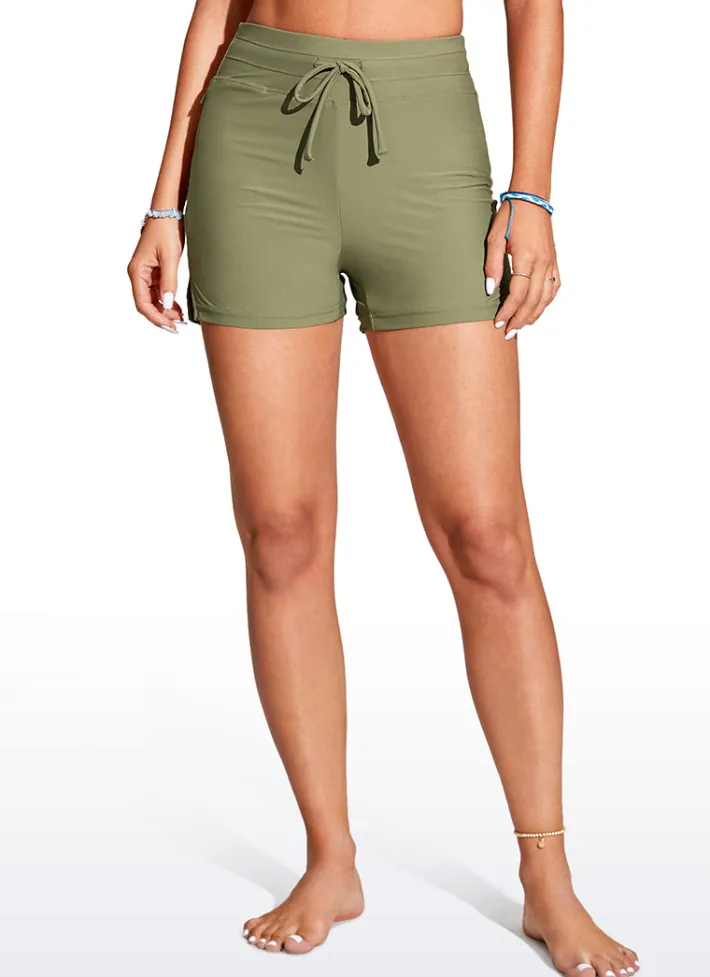 Store CRZ YOGA Sunshine Swim Shorts with Side Split 4''