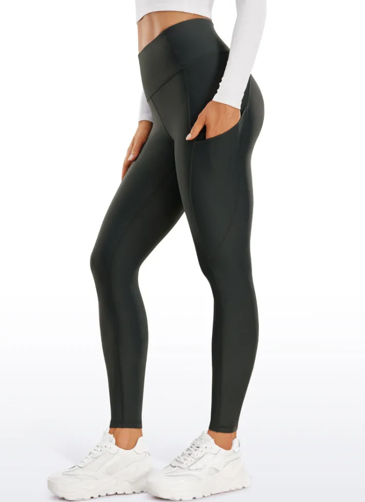 Store CRZ YOGA Thermal Fleece Lined Pocket Leggings 28''