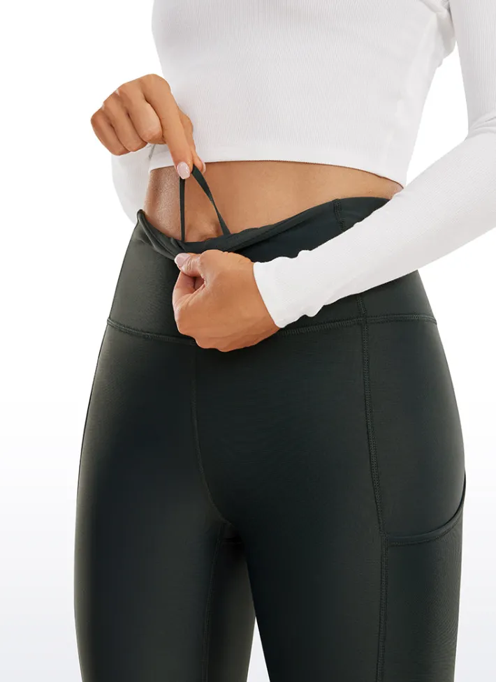 Store CRZ YOGA Thermal Fleece Lined Pocket Leggings 28''